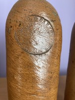 Antik sómázas kő butella Nassau címeres