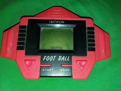 Old imitron foot ball football quartz game with 2 new button batteries as shown in the pictures