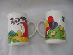 2 Easter zsolnay mugs