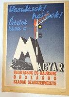Ritka vintage propaganda plakát