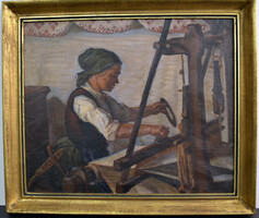 Ferenc Dinnyés (1886 - 1958) - a weaver from Székely