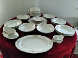 Wonderful bohemian tableware set in display case