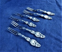 Wonderful, antique, silver dessert forks, approx. 1890!!!