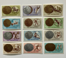 1965. TOKIÓI OLIMPIA ÉRMEI ** bélyegsor