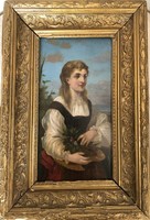 Biedermeier female portrait