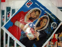 Régi ÁFÉSZ SKÁLA COOP karácsonyi magyar vastag reklám bevásárló szatyor táska darabra képek szerint
