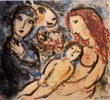 Very nice chagall lithograph - family