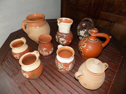 Old ceramic jugs from the guard, 60-70s 9 pieces!!