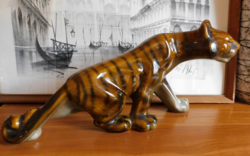 A large faience tiger