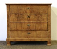 1M678 antique small Biedermeier chest of drawers with four drawers