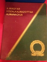 1937. A MAGYAR KÖZALKALMAZOTTAK ALMANACHJA itt-ott irredenta KÖNYV képek szerint