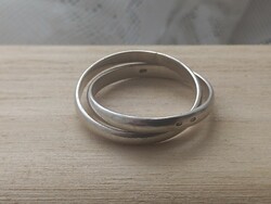 Női 2 karikás ezüst gyűrű