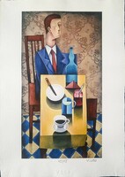 Vinkó Leó - Ha elegánsabb lennék 34,5 x 19 cm c-print, merített papír