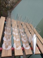12 db minimalista terasz/balkon pezsgős/ koktél / design pohar