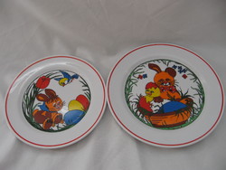 Zsolnay bunny plates