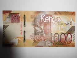 Kenya  1000 schillings 2019 UNC A Legnagyobb címlet!