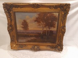 1,-Ft Gyönyörű Vitéz Sashegyi Kálmán (1886-?) festmény