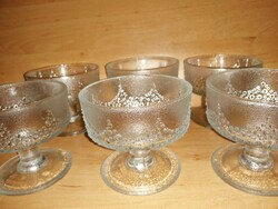 Retro stemmed glass dessert glass goblet set (10/k)