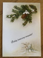 Christmas postcard - dr. Graphic artist Katalin Köhlerné miller