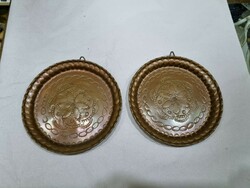 2 old copper plates