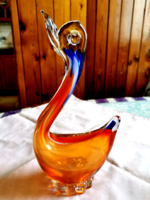 Muránói üveg hattyú 22 cm magas