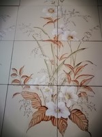 Hand painted ceramic tiles