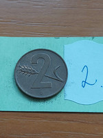 Switzerland 2 rappen 1963 / b mint mark (bern), bronze 2.
