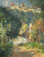 Olvashatatlan (Fischer?) (20.sz.közepe) : Falurészlet