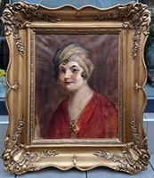 Rottmann mozart (1874-1961): portrait of a lady