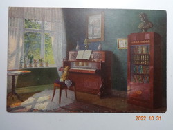 Antique painting postcard: - 1917