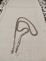Jelzett olasz ezüst fonott nyaklánc  / nyakék - háromsoros