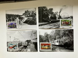 The old cog railway cm on postcards