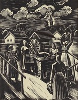 1J359 Gáborjáni Szabó Kálmán : Vízhordó nők 1936