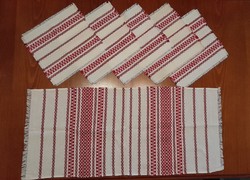 6 darabos házi szőttes szett