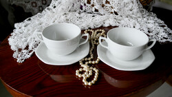 Bavaria kétfüles teás/hosszú kávés csészék, alátéttel (ár/2szett)