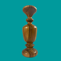 Mid-century wooden candle holder, accessory