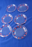 Retro centrum varia compote plates sunny glass