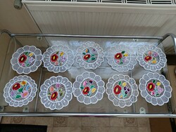 10 Kalocsa tablecloths and coasters