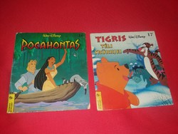 Régi DISNEY MINI mese POCAHONTAS, TIGRIS téli trükk 2 db EGYBEN a képek szerint EGMONT