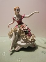 Two ballerinas with charming paint (19 cm high, sold together)