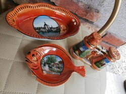 Régi lüsztermázas porcelán asztali szett