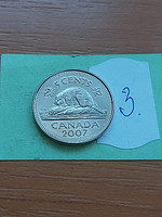 KANADA 5 CENT 2007  HÓD, II. ERZSÉBET  3.