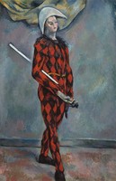 Cézanne - Harlekin - vakrámás vászon reprint