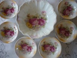 Antique rose compote set