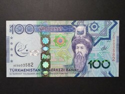 Türkmenisztán 100 Manat 2017 Unc