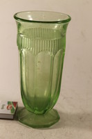 Antik urán zöld bieder váza 802