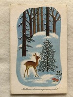 Old illustrated Christmas card - c. Lukáts kato drawing -5.