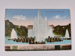 Régi képeslap 1916 Bécs levelezőlap szökőkút