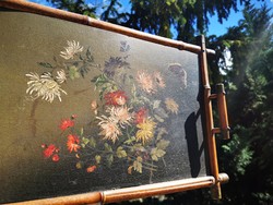 Antique painted tray