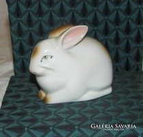 Chubby bunny - rabbit figurine - old Zsolnay io. Porcelain from the 20s